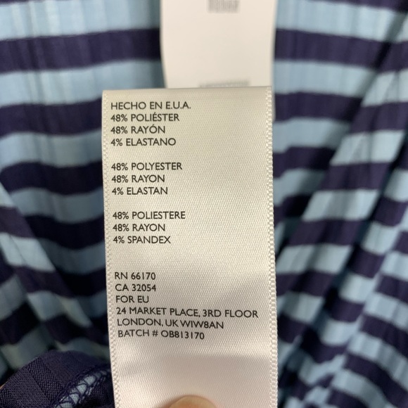 Urban Outfitters blue striped vneck romper - Picture 7 of 8